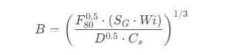 Bond ball diameter formula